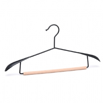 Black Beech Wooden Metal Hanger