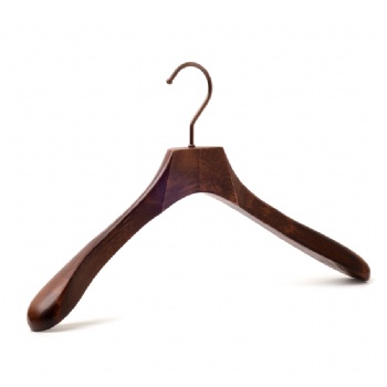 Vintage-finish Solid Wood Coat/Shirt Hanger for Suits